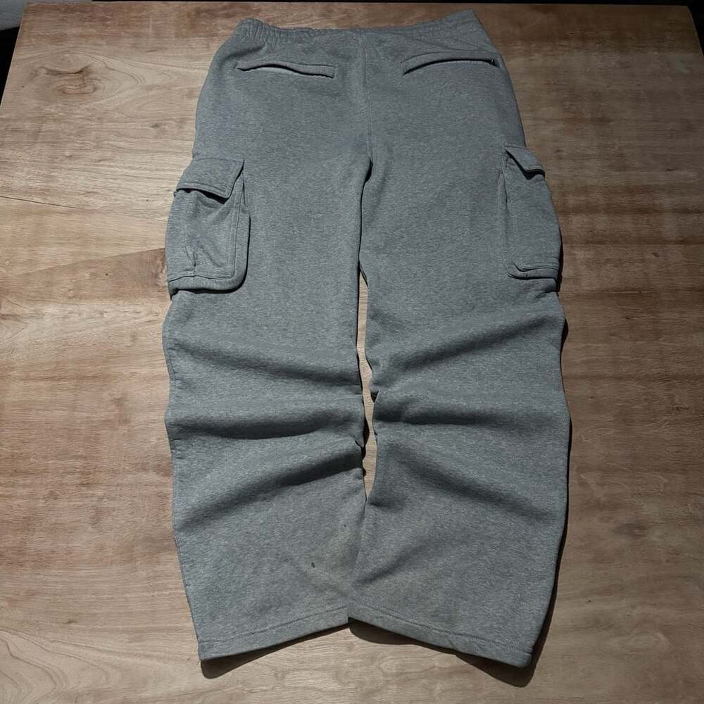 Imperious Gray Baggy Wide Leg Cargo Sweatpants Size L